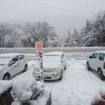 雪が積もったので年賀状のデザインをします！