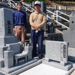 ４月１４日　益田墓地公園／N家様　累代墓石建立工事