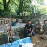 ８月８日　吉賀町柿木村／O家様・累代墓石建立工事　その１・着工