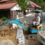 １０月５日　吉賀町朝倉／曹洞宗 雲松寺様・合同墓建之工事　その２