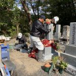 吉賀町にて２基のお墓を建之させていただきました！