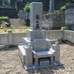 益田市内で墓石工事バッチリ完工。