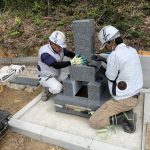 津和野町にて夫婦墓建之工事　完　工　！　！