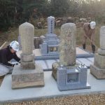 益田市／曹洞宗・K寺様の歴代住職墓石を建之させていただきました！！