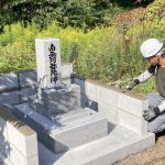 吉賀町にて墓石工建之事完工です！！