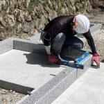 吉賀町にてK家様の累代墓石建之工事 【第１章】着工～基礎工事