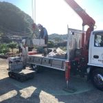 益田市にてお墓の移設工事！